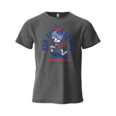 Imagem de Camiseta Gráfica Oversized De Algodão Para Corrida Masculina, Tops De 