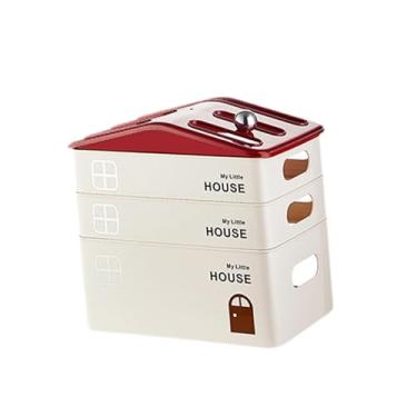 Imagem de Ｂｅｓｇａ Caixa Organizadora para Roteador, Gerenciamento de Cabos, Ventilada, Bandeja de Cabos Portátil para Mesa, Suporte para Cabos para Sala de Estar E Escr, Três Camadas