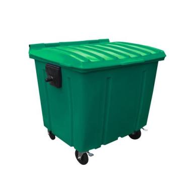 Imagem de Container para Lixo com Rodas 1000 Litros - LP, Verde