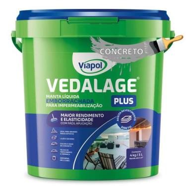 Imagem de Vedalage Plus Manta Liquida Premium Viapol 4kg Concreto
