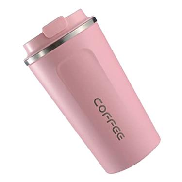 Imagem de Xícara de café com visor de temperatura inteligente, caneca de isolamento de aço inoxidável 304 com calibre maior para, viagem leve e portátil (510 ml)