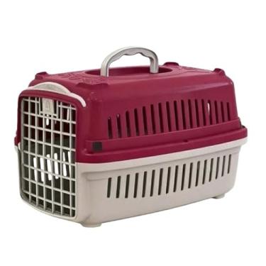 Imagem de Caixa de Transporte Pet Gatos e Cães Pequeno Médio e Grandes(VINHO,MMA Nº03 - ATÉ 16 KILOS)