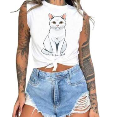 Imagem de Cropped T-Shirts Feminino Estampado Várias Estampas 23 - megan basic, 