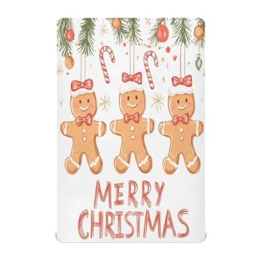 Imagem de Wassud Jogo de lençol fofo para berço de gengibre para meninos e meninas, respirável, lençol com elástico, neutro, 71 x 132 cm