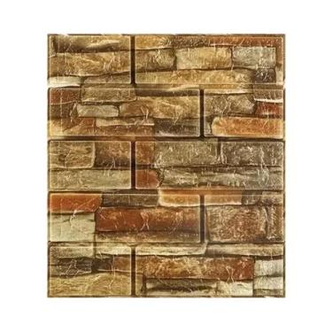 Imagem de Adesivos De Parede 3D Retro Em Tijolo, Autoadesivos, Impermeáveis, DIY