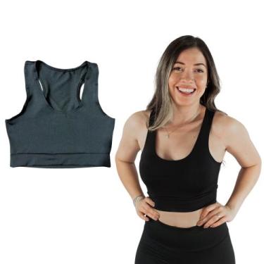 Imagem de Top Suplex Alta Sustentação Corrida Academia Treino Fitness Estilo Nad