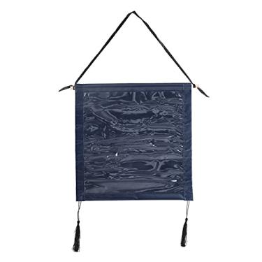 Imagem de Cabide Quadro 30cm x 30cm Kit de desenho de decoração de parede para pintura de strass Pendurado Operação simples Montagem rápida Material durável Decoração de casa (Azul escuro)