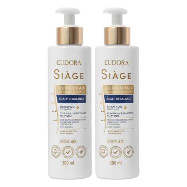 Imagem de Kit 2 Shampoo Anticaspa Feminino Coceira Scalp Rebalance Dermo Hair 30