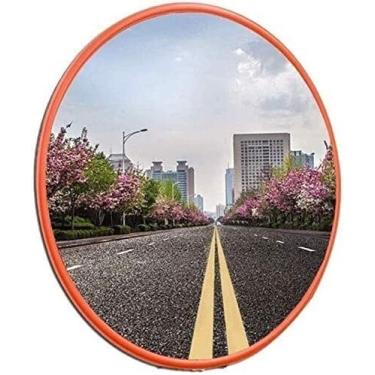 Imagem de 5sssallefaa Espelho de trânsito convexo, espelho convexo, espelhos duráveis para estradas e lojas (uma cor 80 cm)