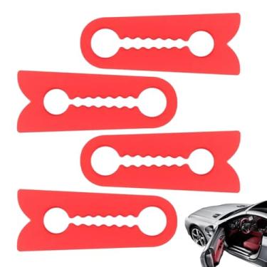 Imagem de Amortecedor Para Porta De Automóvel,4 Peças De Silicone Para Isolamento Acústico | Paradas De Porta Com Isolamento Acústico,Para Motoristas Mecânicos E Manutenção