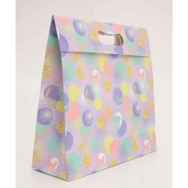 Imagem de Embalagem Presente Sacola Estampa Balões Marisa-16276, UN, Lilás