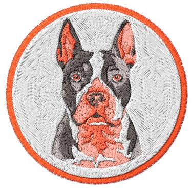 Imagem de Patch American Pit Bull Terrier para roupas para cães raça bully forte – Patch bordado de ferro para jaqueta de mochila - Remendos de tecido para lembranças, roupas e presentes para amantes de animais