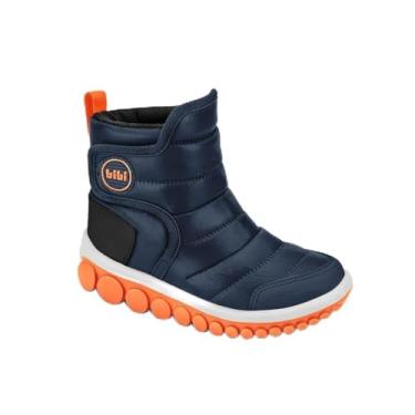 Imagem de Bota Infantil Bibi Roller 2.0 Drop Azul Marinho com Laranja 22