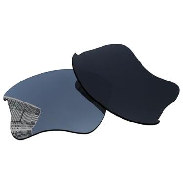 Imagem de Acefrog Lentes de reposição polarizadas de 1,5 mm para óculos de sol Oakley Flak Jacket XLJ OO9009, material atualizado, resistente a impactos, Titânio prata pc-pp, One Size