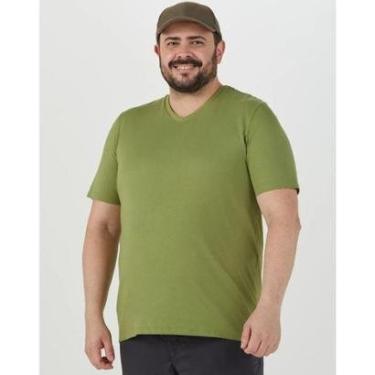 Imagem de Camiseta Básica Masculina Malwee Plus Size Gola V Ref. 87848-Masculino