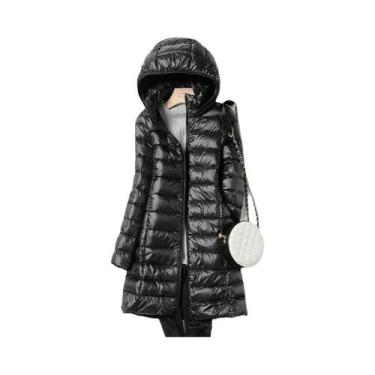 Imagem de Jaqueta De Inverno Feminina Slim Fit Sem Capuz, Casaco Puffer Fashion 