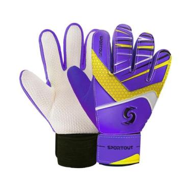 Imagem de Luvas De Goleiro De Futebol Infantil Com Proteção Dupla Para Os Pulsos