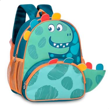 Imagem de Mochila De Costas Dinossauro Infantil Zoo Pets Clio (Verde)