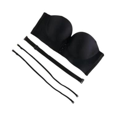 Imagem de Sutiã Sem Alças Push up Sem Fio, Top Tubular Antiderrapante Com Fivela