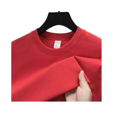 Imagem de Camiseta Masculina De Verão De Marca De Alto Padrão Em Algodão Com Man