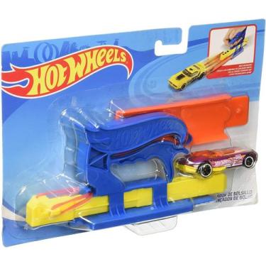 Imagem de Hotwheels lancador de carrinhos basico com  um carro
