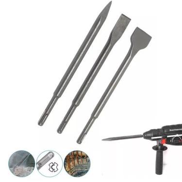 Imagem de Kit Ponteiro E Talhadeira Encaixe Sds Plus Para Makita Bosch dewalt 25