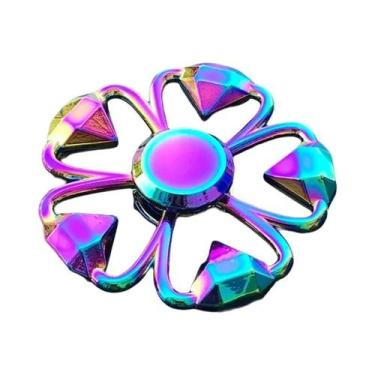 Imagem de Fidget Spinner Metálico De Alta Velocidade Colorido Com Design De Dedo