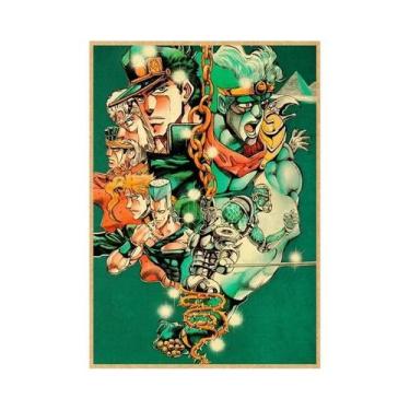 Imagem de Pôsteres Vintage JoJo 2025 Anime JoJo's Bizarre Adventure Arte De Pare