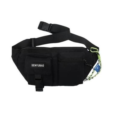 Imagem de Bolsa De Cintura Unissex Em Nylon Com Painéis, Bolsa Transversal Para 