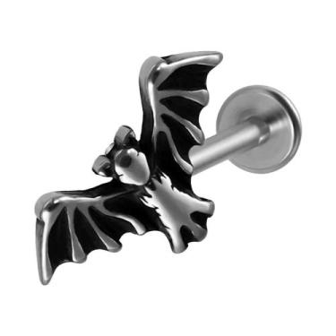 Imagem de Piercing De Aço Cirúrgico Com Design De Caveira Preta, Abelha, Touro E