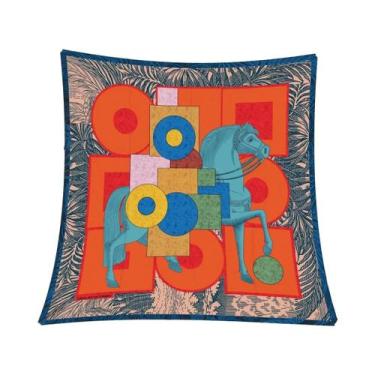 Imagem de Lenço De Seda Feminino 90x90cm, Bandana Quadrada De Moda, Xale, Hijab,
