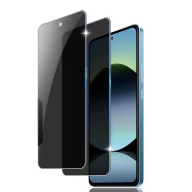 Imagem de Para POCO M7 Pro 5G, 2 PCS protetor de tela de privacidade com filme de vidro temperado