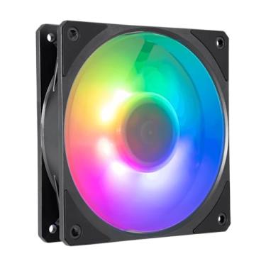 Imagem de Cooler Master Mobius 120P ARGB High Performance Interconnecting Ring Blade Fan, PWM 2400rpm, Loop Dynamic Bearing, ARGB Customizable LEDs for PC Case, Liquid and Air Cooler (MFZ-M2DN-24NP2-R1) Black
