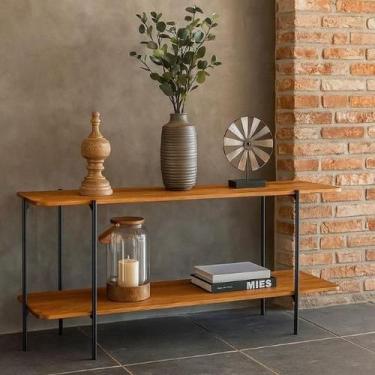 Imagem de Rack Oval Para Sala Tv Estilo Industrial Moderno Minimalista Decoração