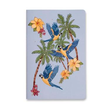 Imagem de Caderneta Meu Pequeno Cicero Rio Sem Pauta 14x21 Araras Azuis