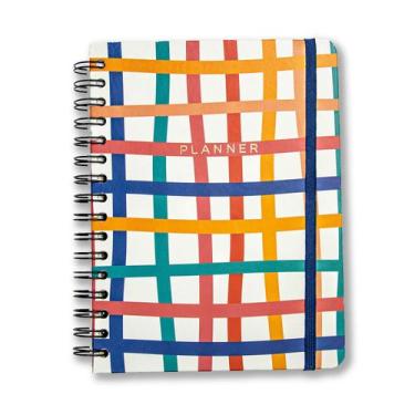 Imagem de Planner Permanente Wire-o Jardim Semanal Notas A5 Xadrez em Linhas - C