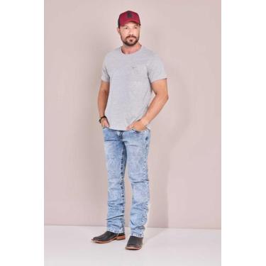 Imagem de Camiseta Masculina Manga Curta Basic Color All Hunter, M, Mescla médio