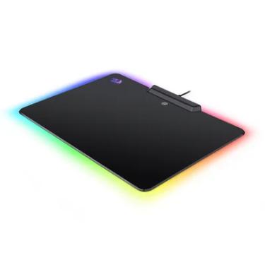 Imagem de Mousepad Gamer RGB Redragon Rígido Epeius 35 X 26 cm Borda Com LED Ajuste de Iluminação Touch - P009