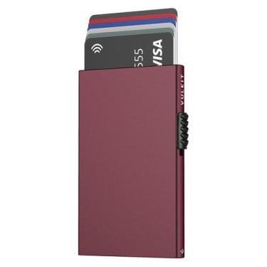 Imagem de Carteira VULKIT Slim Metal, porta-cartões, proteção RFID