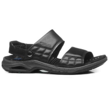 Imagem de Sandália Masculina Papete Couro Anilina Preto Pegada 133221-03-Masculino