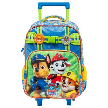 Imagem de Mochila De Rodinhas Patrulha Canina Meninos Escolar Infantil