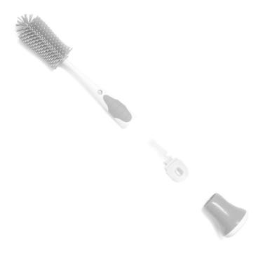 Imagem de Escova Silicone Com Base Para Mamadeira Limpeza Eficiente Prática