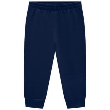 Imagem de Calça Kyly Moletom Leve Fino Básica Infantil Unissex Escolar Tamanho:1