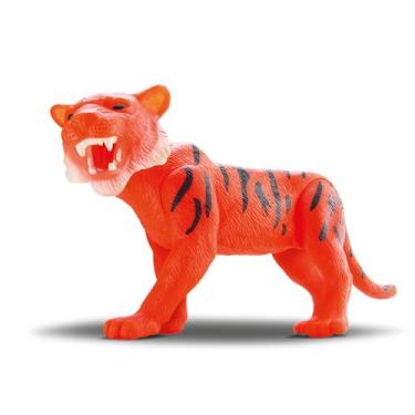 Imagem de Tigre Brinquedo Animal Realista Articulado Vinil 28cm-Silmar