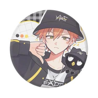 Imagem de 58mm anime pjsk aniversário cosplay traje crachá pino spte flandres br