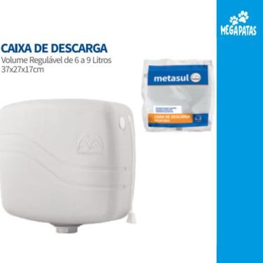 Imagem de Caixa De Descarga Plástica 69 Litros Metasul Branca
