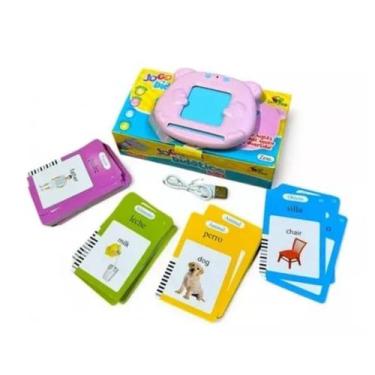 Imagem de Card Kids Brinquedo Eletrônico Aprenda Falar Inglês E Espanhol Educati