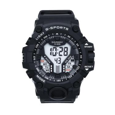 Imagem de Relógio Digital Masculino Esportivo Todo Preto - Tudo em Caixa