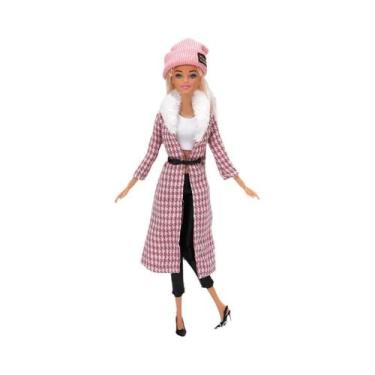 Imagem de Conjunto De Acessórios De Inverno Para Boneca De 30CM: Casaco, Vestido