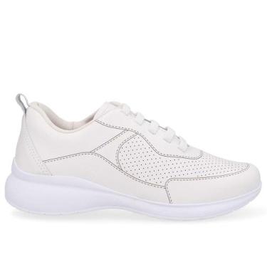 Imagem de Tenis usaflex couro casual ref ud01002 feminino, 38, Branco